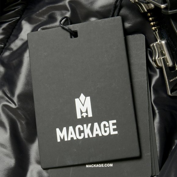 Mackage Men's "Edward-X" Black Fur-Trim Long Parka Jacket sz US 38/S IT 48 - Picture 8 of 8